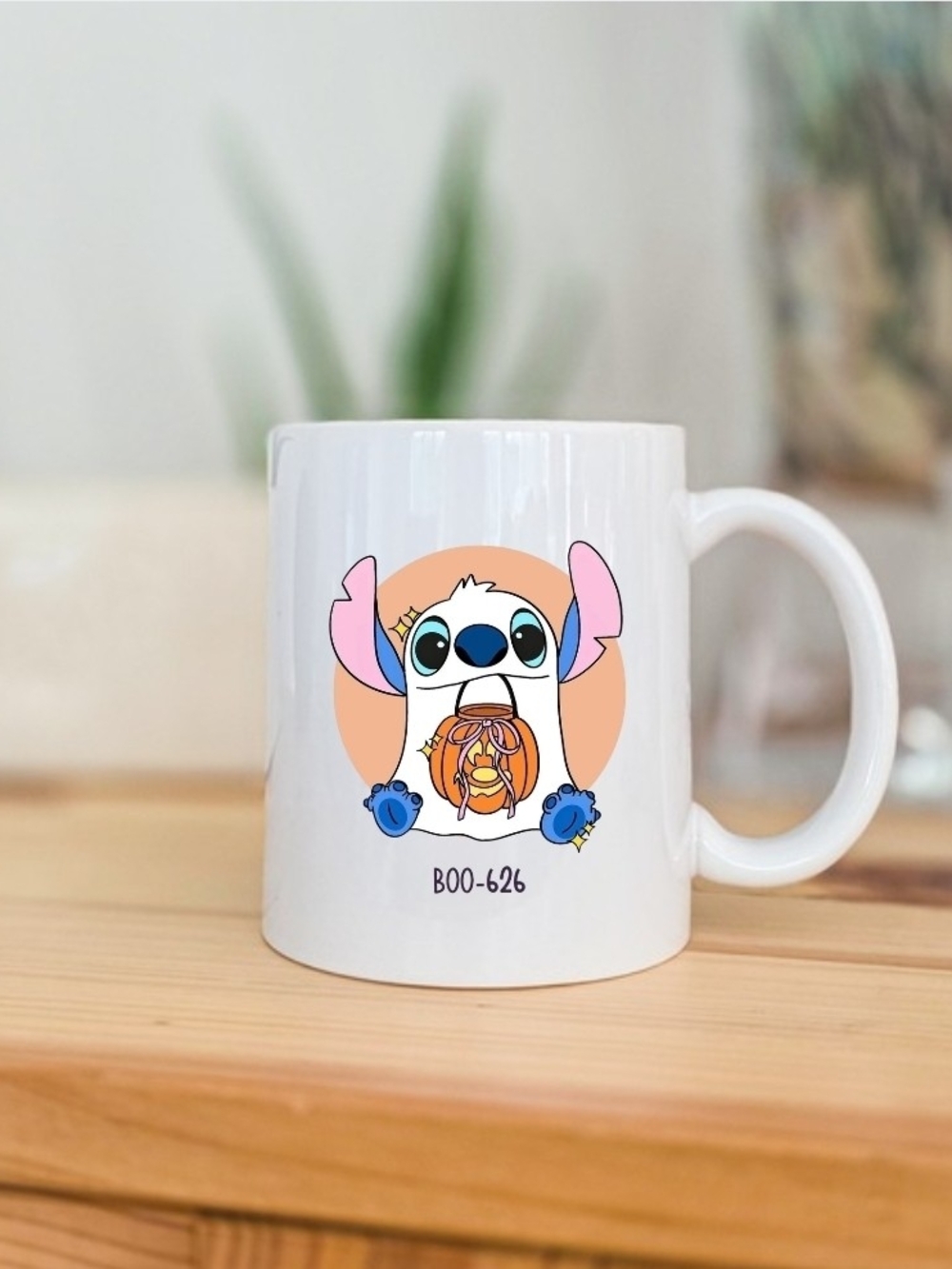 Stitch The Halloween Ghost Coffee Mug